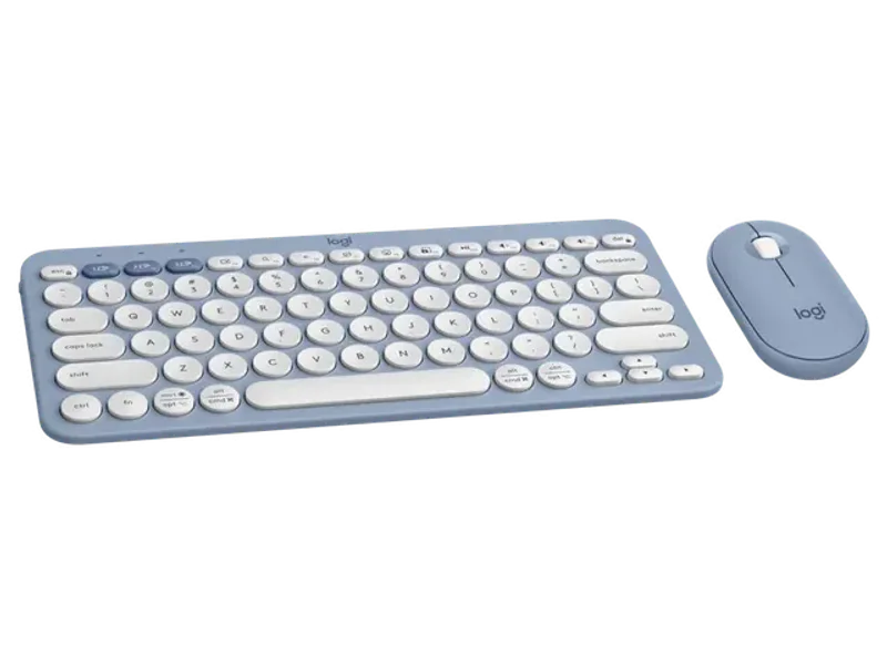 LOGITECH Pebble 2 60% Wireless Mouse and Keyboard Combo ( Blue ) ( 920-012190 )