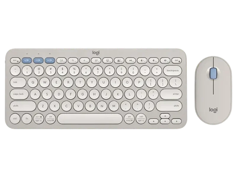 LOGITECH Pebble 2 60% Wireless Mouse and Keyboard Combo ( Sand ) ( 920-012191 )