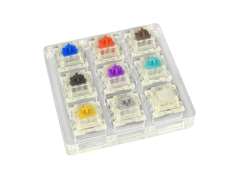 Lyla Mechanical Keyboard Switches Axis Shaft Spare Parts 9 Switches Tester
