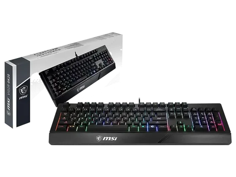 MSI VIGOR GK20 BACKLIT RGB WIRED KEYBOARD