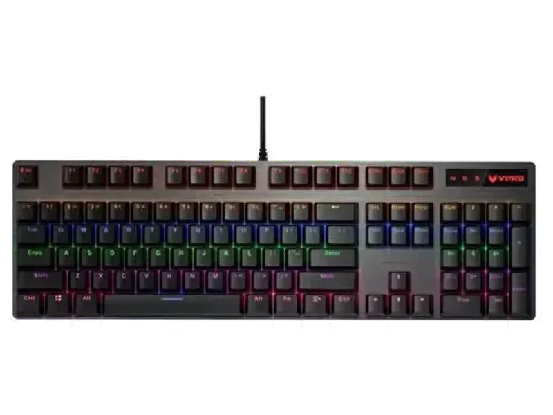 RAPOO V500 Pro RGB Semi Mechanical Full Size Gaming keyboard ( Black )