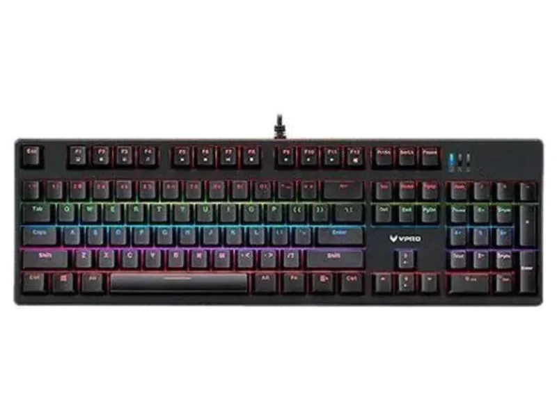 RAPOO V500L RGB Full Size Mechanical Wired Gaming Keyboard ( Black ) ( Mechanical Switch )