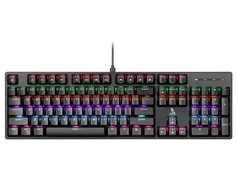 TAG illume 2.0 Mechanical Gaming Keyboard, 104 Keys, RGB Backlight, Anti-Ghosting, USB, Black
