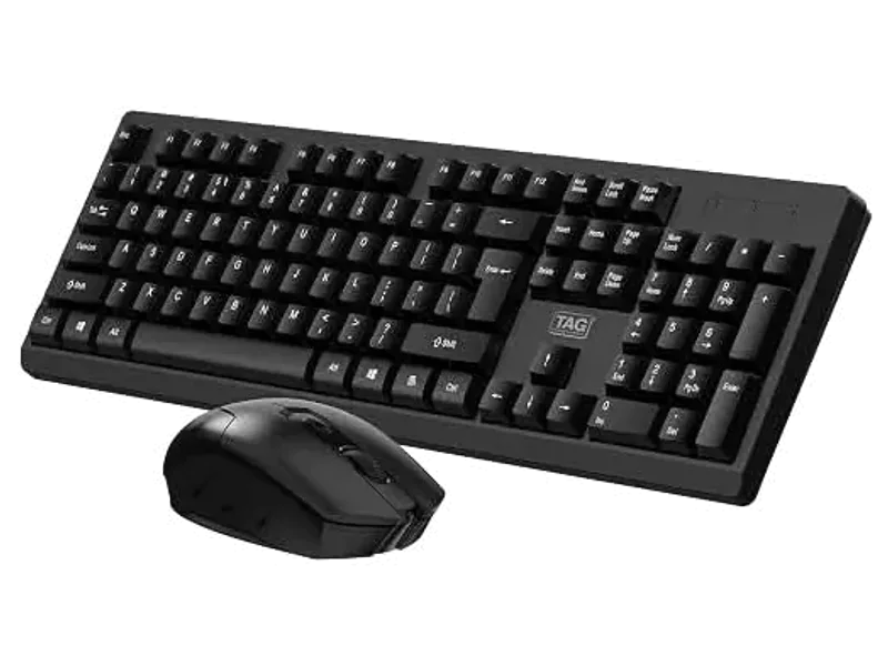 TAG KBWM1200 Black Wireless Keyboard and Mouse Combo