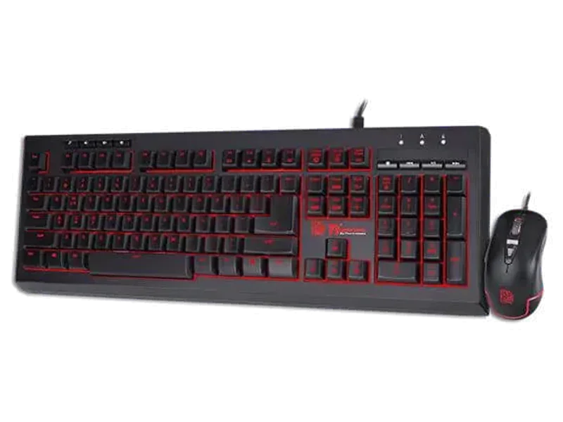 THERMALTAKE TT Esports Commander Pro Full Size Membrane Wired Gaming Keyboard ( Black ) ( CM-CPC-WLXXMB-US )