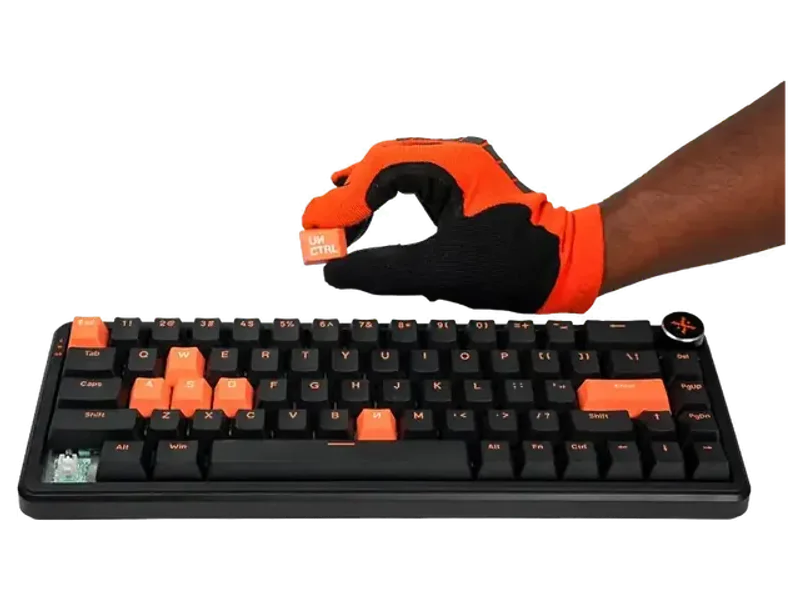 UNCTRL Rage Wired Magnetic Gaming Keyboard | Hall Effect | 8K Hz Polling | Rapid Trigger 0.1 mm Precision | SnapTap, SOCD | Knob | Hot-Swap | RGB | Anti-ghosting | PBT Keycaps | Win/Mac