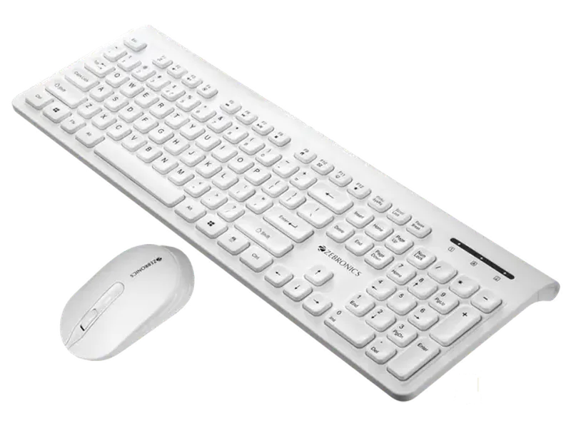 ZEBRONICS SET WIRELESS COMPANION 130 WHITE KEYBOARD