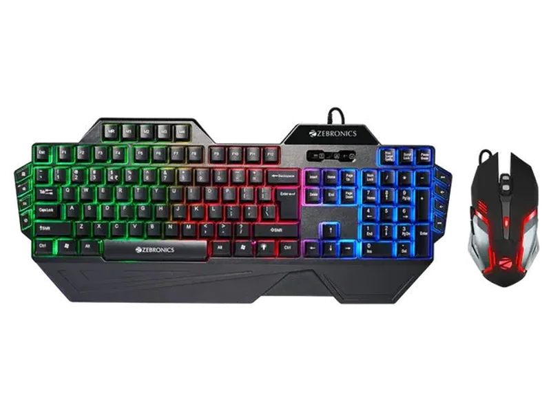 ZEBRONICS ZEB KMC2 Optimus USB Multimedia Keyboard and Mouse Combo ( Black )