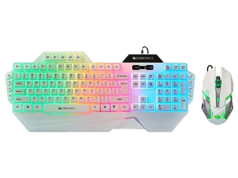 ZEBRONICS Zeb-Optimus(Zeb-KMC 2) Wired USB Standard Gaming Keyboard Compatible with Desktop, Laptop, Mac with Plug & Play USB Interface