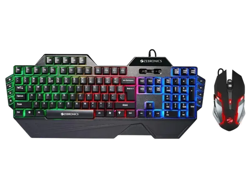 ZEBRONICS Optimus Wired Gaming Keyboard & Mouse Combo ( Black )