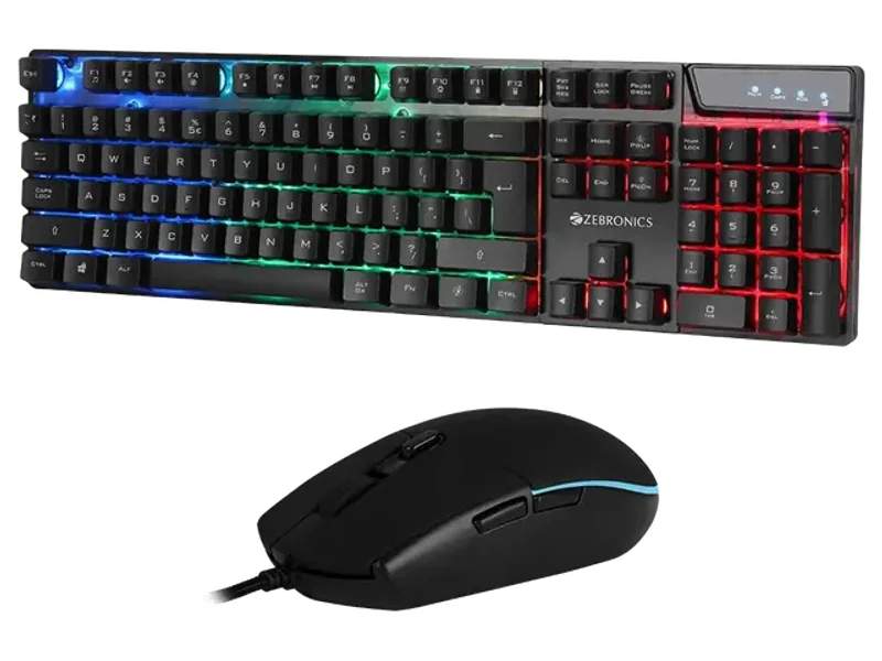 ZEBRONICS ZEB-War Gaming USB Keyboard and Mouse Combo ( Black )