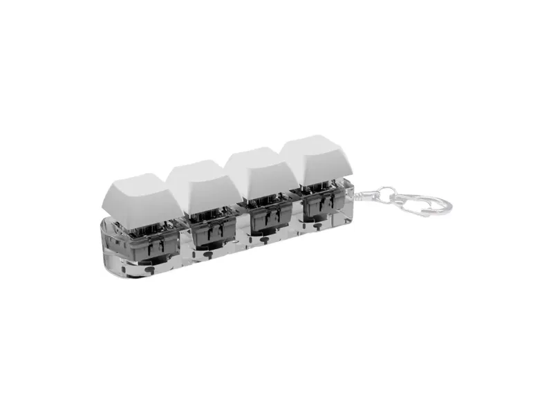 ZOOMELLA Fidget Keyboard Fashion Fidget Clicker Keychain for Boys Girls Kids Children White|Toys & Hobbies |Other Games