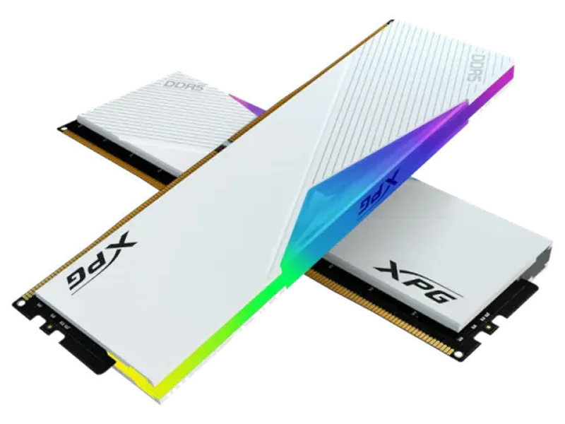 ADATA XPG Lancer RGB 32GB ( 16GBx2 ) 5200MHz DDR5 DDR5 RAM ( White ) ( CL38 )