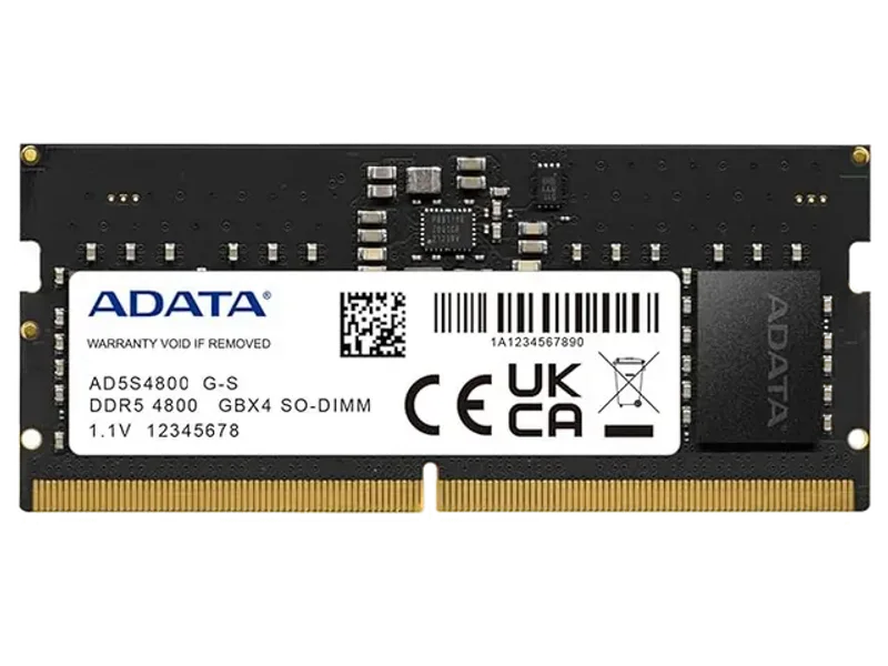 ADATA 32GB DDR5 4800 MHZ SO-DIMM LAPTOP MEMORY CL40 AD5S480032G-S