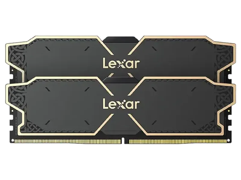 Lexar THOR 32GB (2x16GB) DDR5 RAM 6000MT/s CL32 1.3V Desktop Memory with Heatsink, AMD Expo and Intel XMP 3.0 (Black) LD5U16G60C32LG-RUD