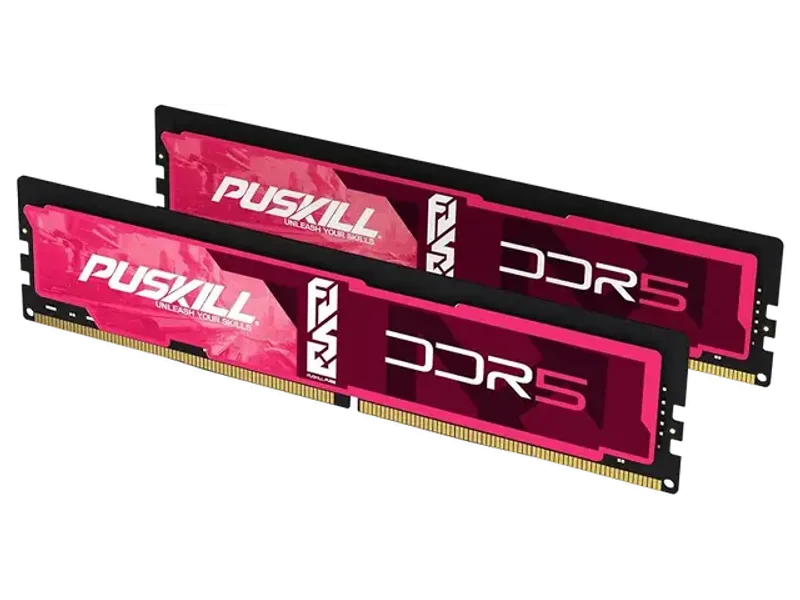 PUSKILL 32GB DDR5 RAM (2x16GB) 6000MHz CL30 Desktop Memory | Ultra-Low Latency Gaming PC Upgrade | Intel XMP 3.0 & AMD EXPO Ready for 700/600 & Ryzen 7000 (AM5)
