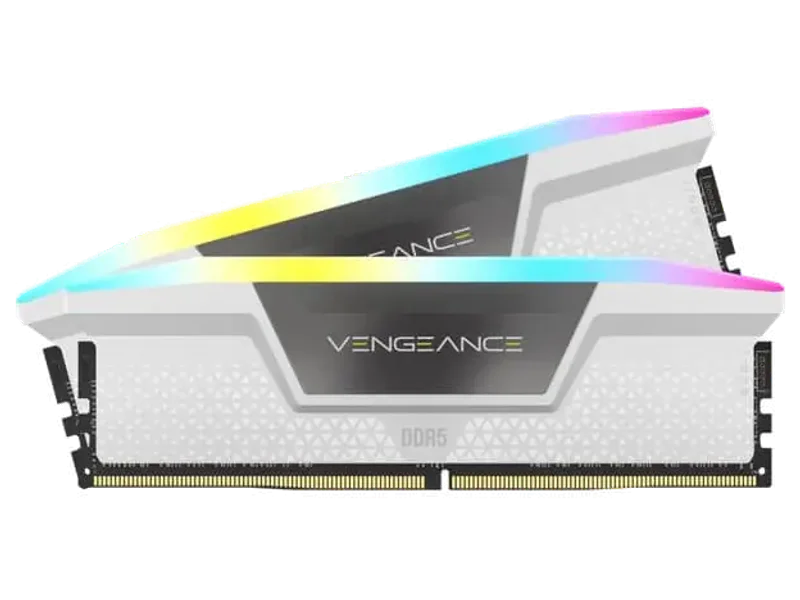 CORSAIR Vengeance RGB 32GB ( 16GB x 2 ) 6000MHz DDR5 Ram ( White ) ( CL36 )