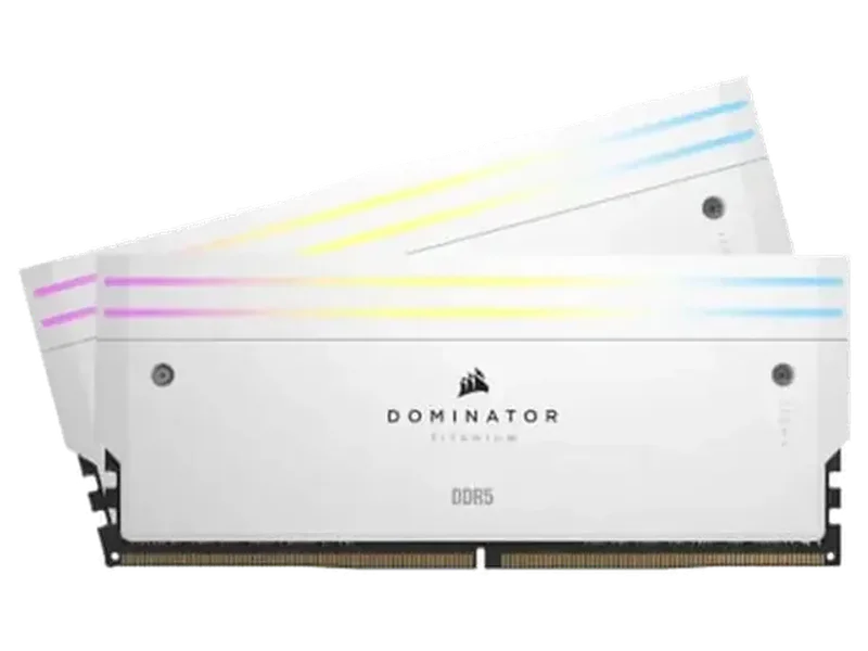 CORSAIR Dominator Titanium RGB 32GB ( 16GB x 2 ) 7200MHz DDR5 RAM (White) ( CL34 )