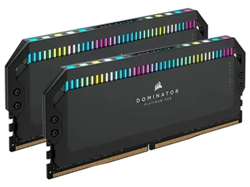 CORSAIR DOMINATOR PLATINUM RGB DDR5 32GB (16GBX2) 5600MHZ RAM (BLACK) CMT32GX5M2B5600C36