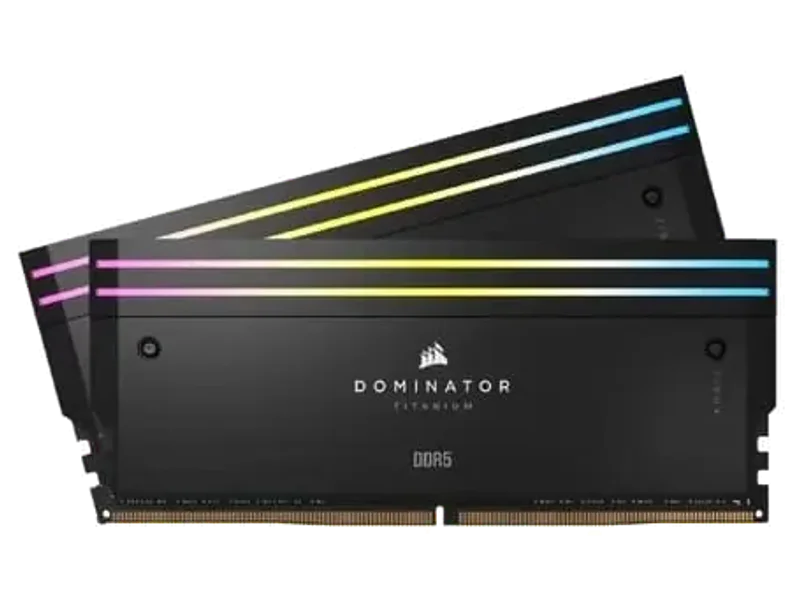 CORSAIR Dominator Titanium RGB 64GB (32GB x 2) 6600MHz CL32 DDR5 RAM