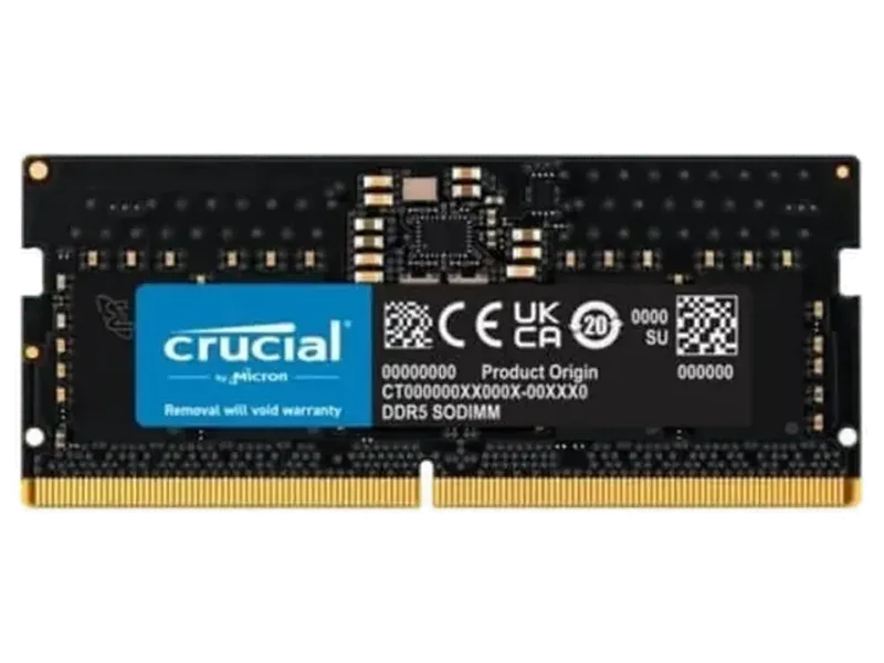 CRUCIAL 16GB ( 16GB x 1 ) 4800MHz DDR5 Laptop RAM ( CL40 )
