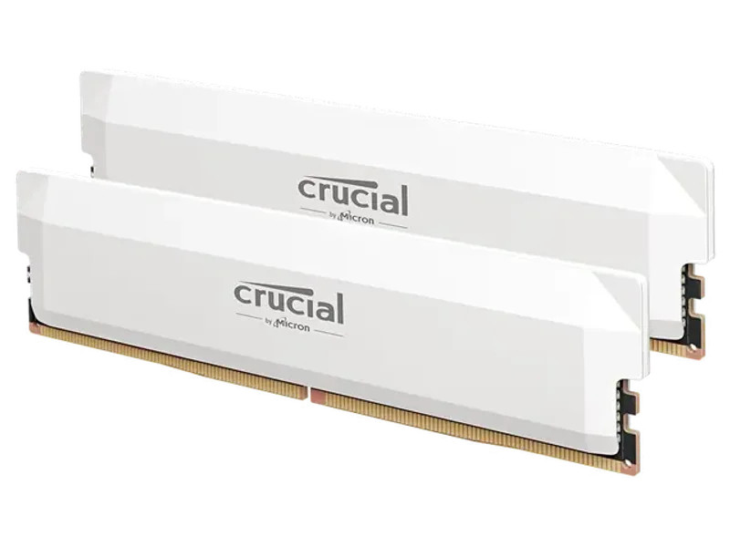 CRUCIAL PRO OVERCLOCKING 32GB KIT (2X16GB) DDR5-6000 UDIMM CL36 WHITE (16GBIT) RAM CP2K16G60C36U5W