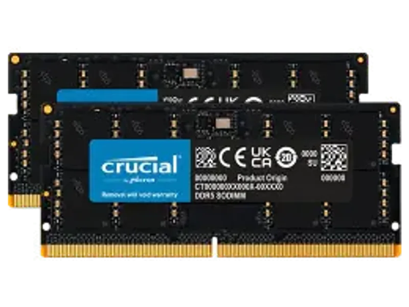 Crucial 32GB Kit (2x16GB) DDR5-5600 Sodimm (CT2K16G56C46S5)