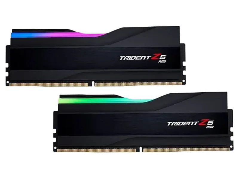 G.Skill Trident Z5 RGB (Intel XMP) 32GB (2 x 16GB) DDR5 7600MHz CL36-46-46-121 1.40V Desktop Memory RAM - F5-7600J3646G16GX2-TZ5RK