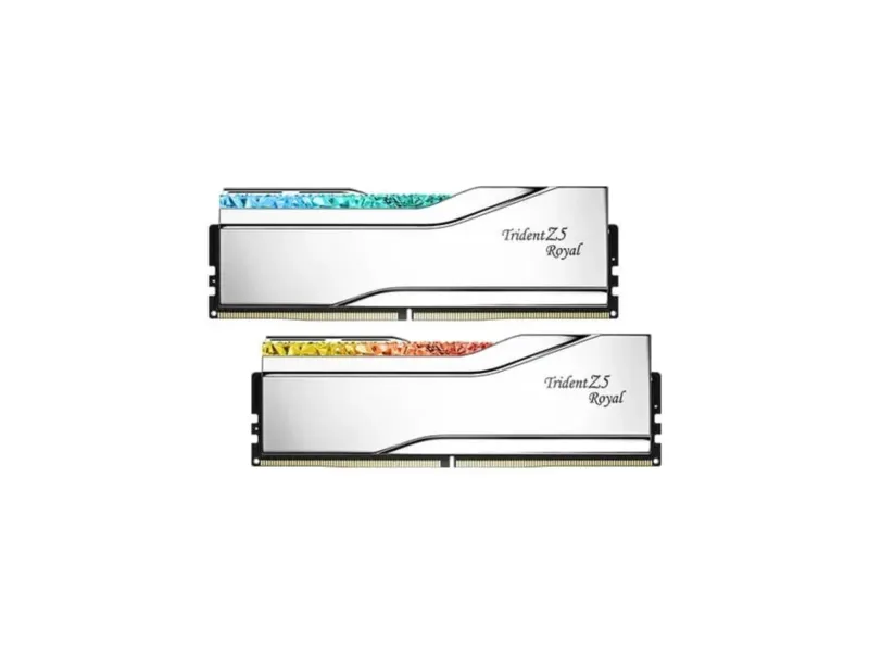 G.SKILL Trident Z5 Royal RGB 32GB ( 16GB x 2 ) 7600MHz DDR5 RAM ( Silver ) ( CL36 )