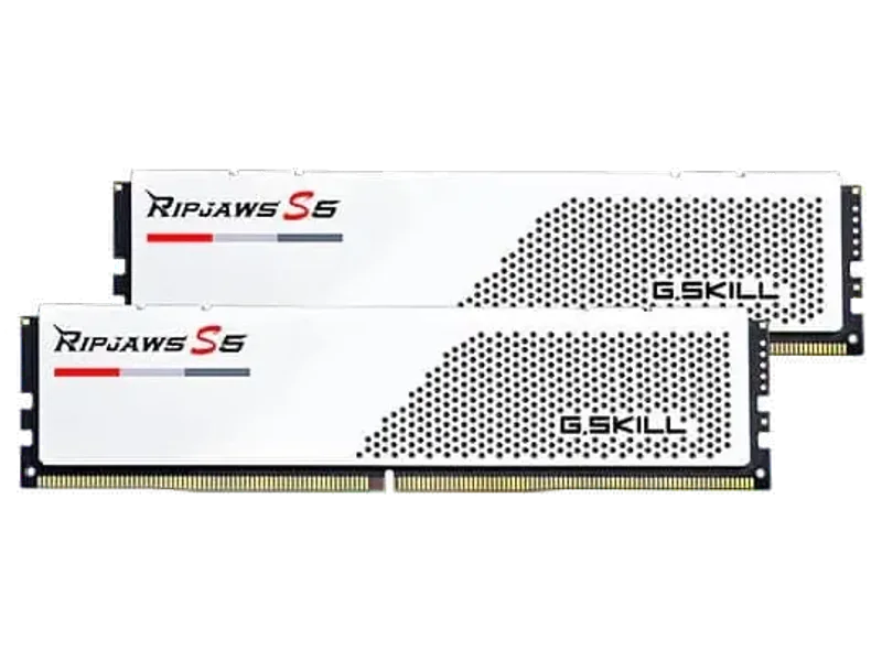 G.SKILL Ripjaws S5 32GB ( 16GBx2 ) 6000MHz DDR5 RAM ( White ) ( CL30 )