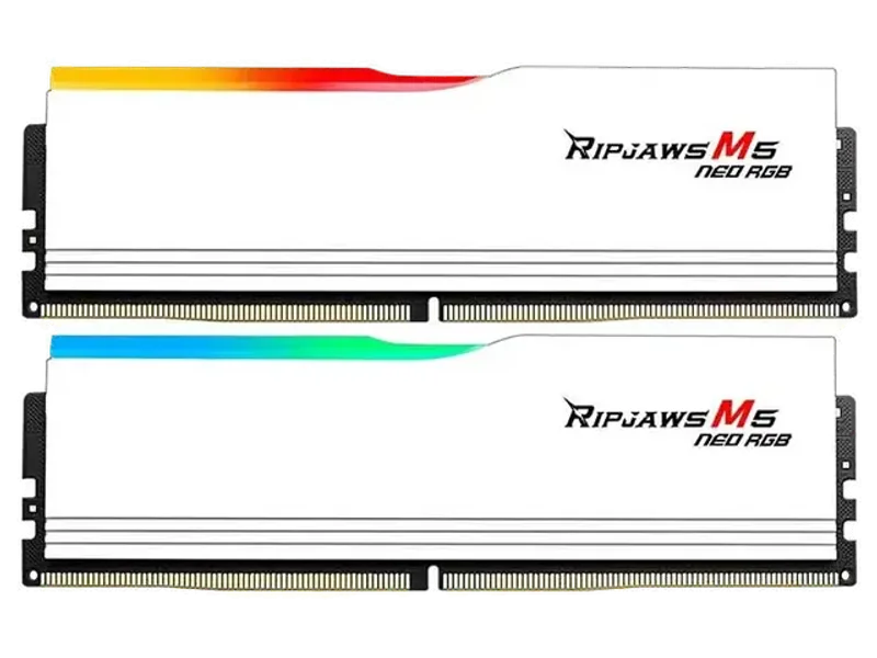 G.SKILL Ripjaws M5 Neo RGB 32GB (16GBx2) 6000MHz DDR5 Desktop RAM (White) ( CL36 )