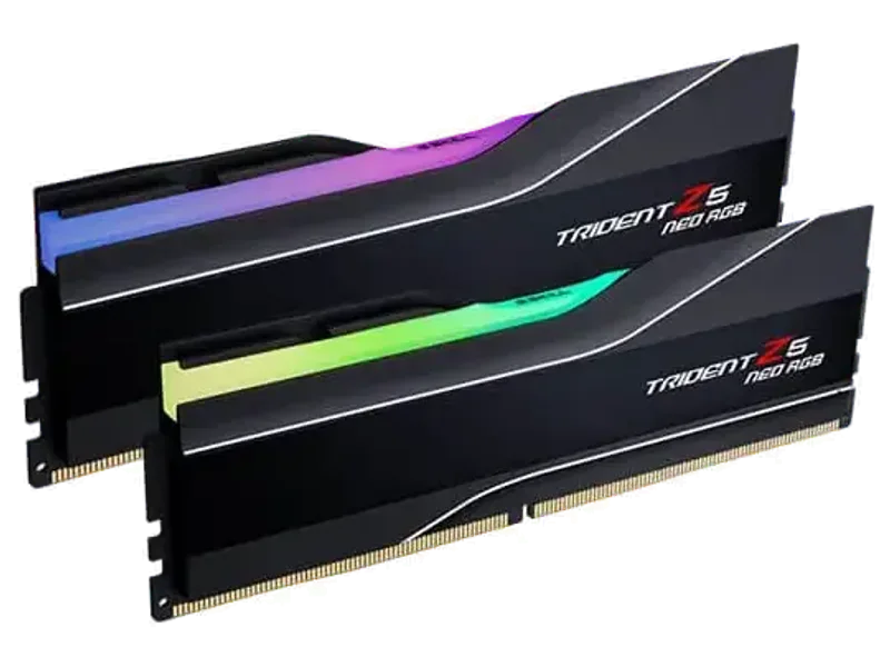GSkill Trident Z5 Neo Rgb 64Gb (32GBx2) Ddr5 6000Mhz Desktop Ram 1.40V (F5-6000J3040G32GX2-TZ5NR)