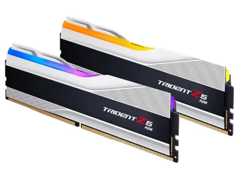 Gskill Trident Z5 Rgb 64Gb (32GbX2) Ddr5 6000Mhz Desktop Ram (White) (F5-6000J3636F32GX2-TZ5RW)
