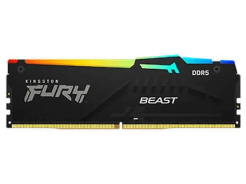 KINGSTON Fury Beast RGB 32GB ( 16GB x 2 ) 6000MHz DDR5 RAM ( Black ) ( CL30 )