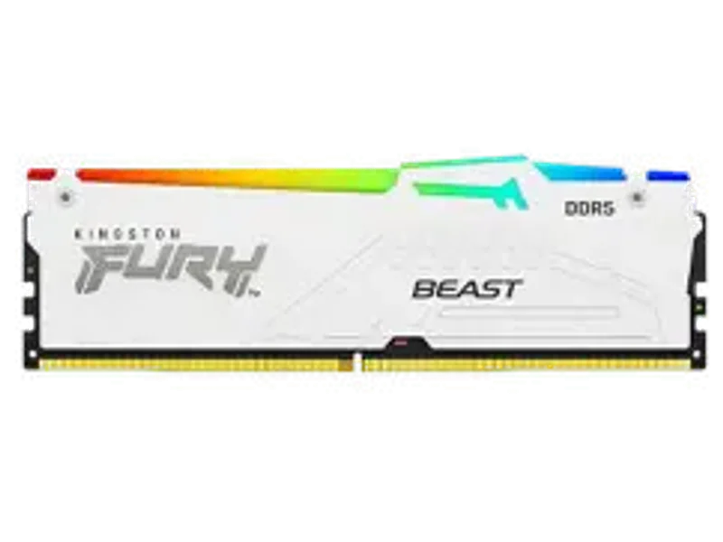 Kingston Fury Beast RGB 32GB (2x16GB) 6000MHz DDR5 CL30 White (KF560C30BWEAK2-32)