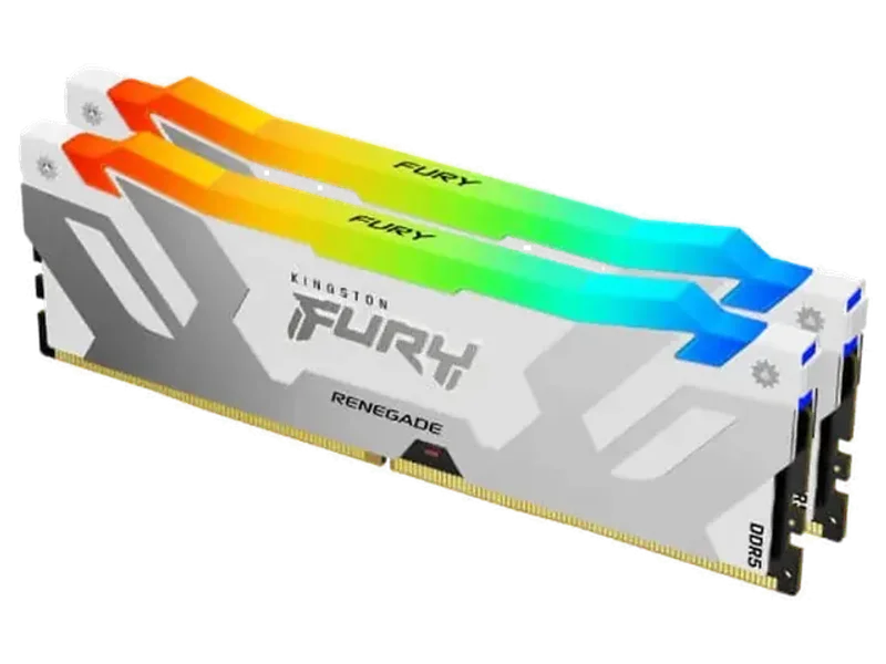 KINGSTON Fury Renegade RGB XMP 64GB (32GBx2) 6000MHz DDR5 RAM (White) ( CL32 )