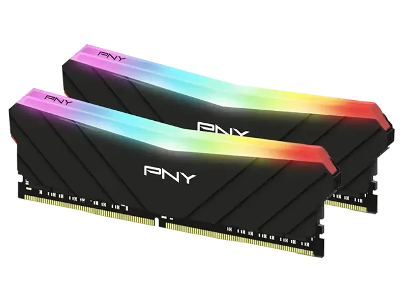 PNY 16GB (2x8GB) XLR8 Gaming Epic-X RGB DDR4 3200MHz Desktop Memory â€“ (MD16GK2D4320016XRGB)