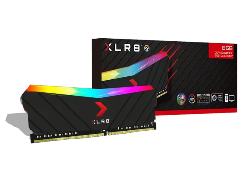 PNY XLR8 RGB 8GB ( 8GB x 1 ) 3200MHz DDR4 RAM ( CL16 )
