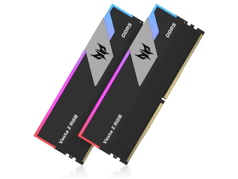 PREDATOR VESTAII DDR5 RGB U-DIMM 6000MHZ 32GB (16GB*2) BLACK