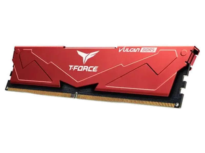 TEAMGROUP T-Force Vulcan 16GB ( 16GBx1 ) 5200MHz DDR5 RAM ( Red ) ( CL40 )