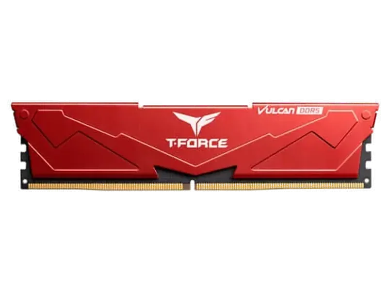 TEAMGROUP T-Force Vulcan 16GB ( 16GBx1 ) 6000MHz DDR5 RAM ( Red ) ( CL38 )