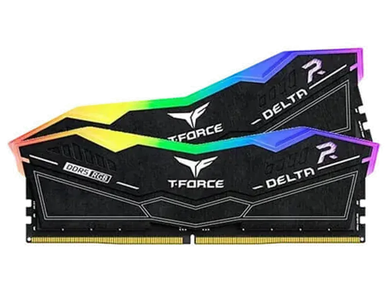 TEAMGROUP T-Force Delta RGB 32GB ( 16GB x 2 ) 5600MHz DDR5 RAM (Black) ( CL32 )