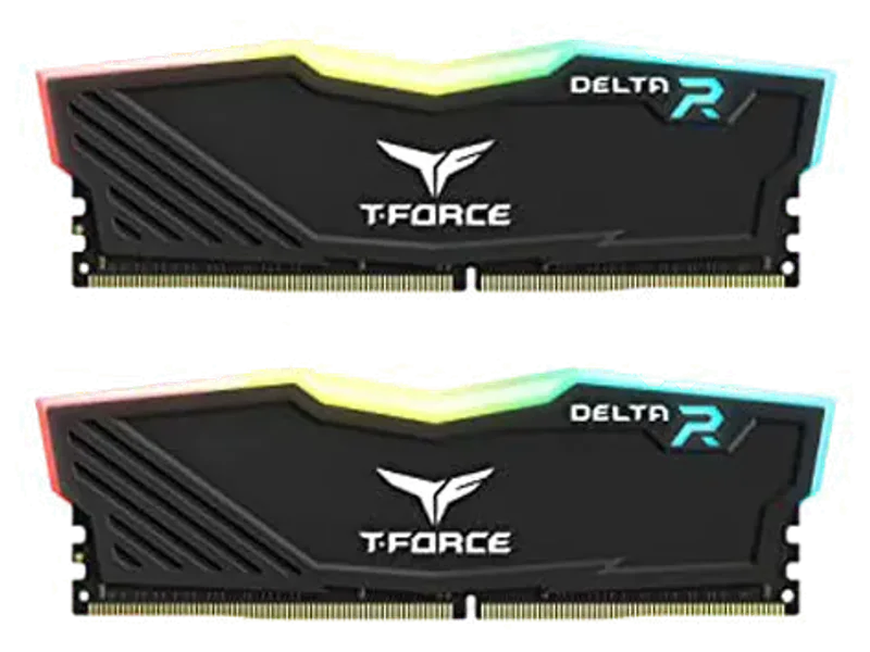 TEAMGROUP T-Force Delta RGB 16GB ( 8GB x 2 ) 3600MHz DDR4 RAM ( Black ) ( CL18 )