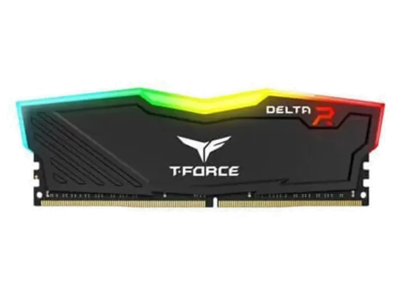 TEAMGROUP T-Force Delta RGB 16GB ( 16GB x 1 ) 3600MHz DDR4 RAM ( Black) ( CL18 )