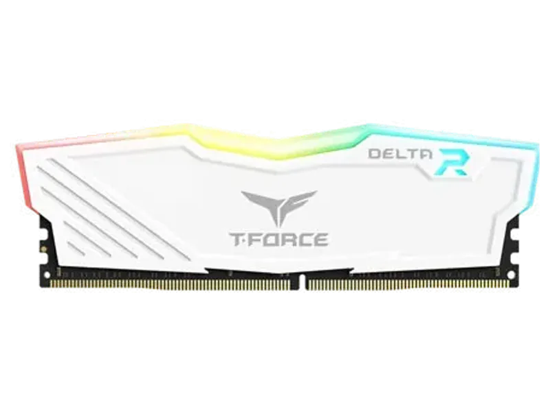 TEAMGROUP T-Force Delta RGB 8GB ( 8GB x 1 ) 3600MHz DDR4 RAM ( White ) ( CL18 )