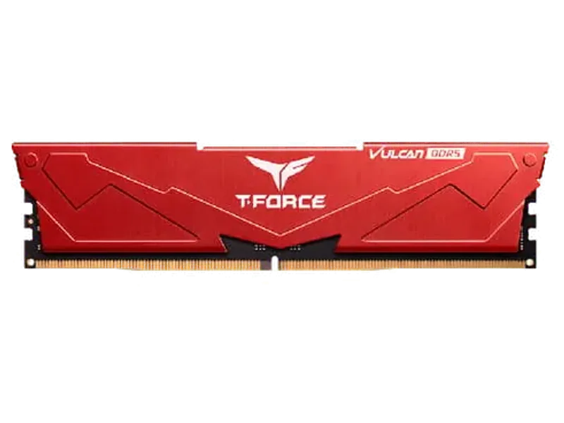Teamgroup T-Force Vulcan 8GB (8GBX1) DDR5 5200MHz Desktop RAM (Red)