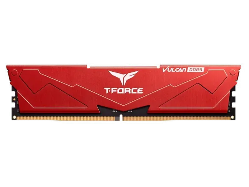 TEAMGROUP T-Force Vulcan 8GB ( 8GB x 1 ) 5200MHz DDR5 RAM (Red) ( CL40 )