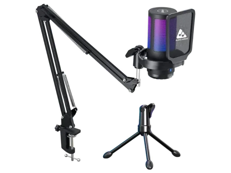 Audio Array AM-C46 Professional RGB USB Condenser Microphone Kit Microphone