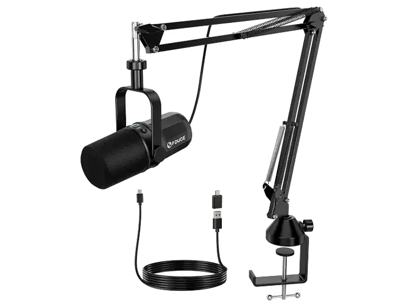 FDUCE SL40+ Podcast Microphone Kit, USB/XLR Dynamic Vocal Mic