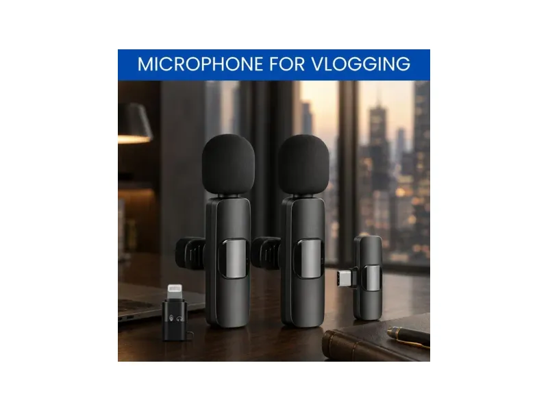 SYARA Dual Wireless mic for YouTube Recording & Live Streaming with ANC YV499 Microphone